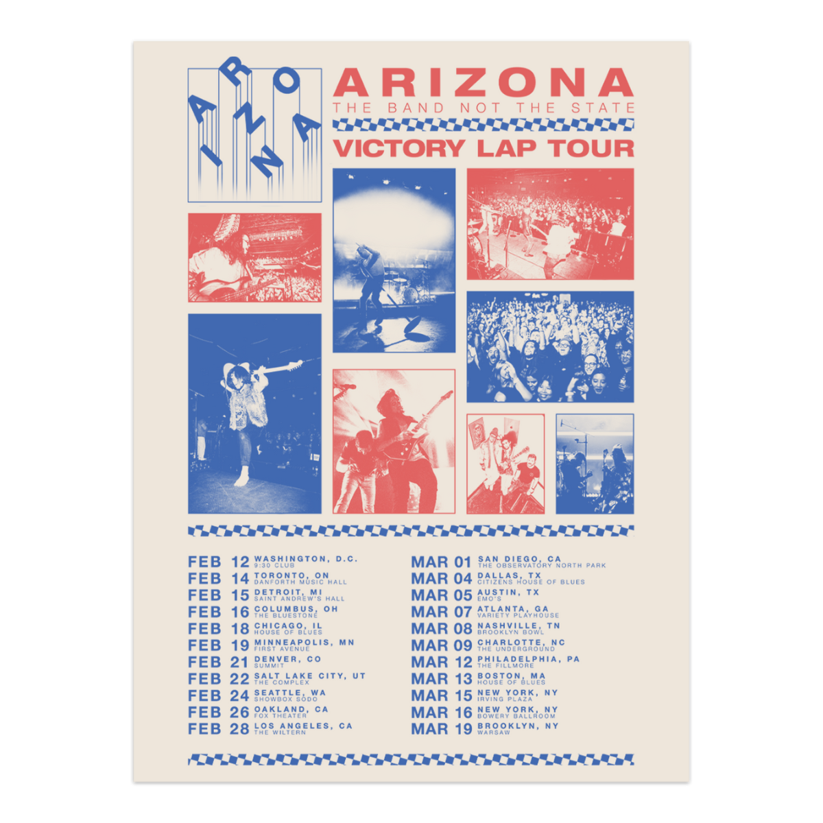 Victory Lap Tour Unsigned Poster