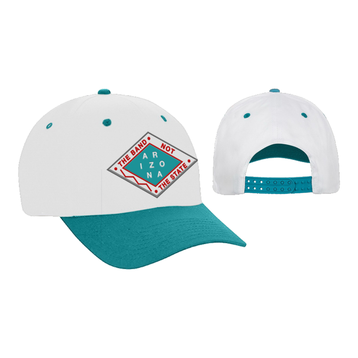 AZ Hat - White and Teal
